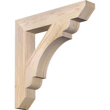 Ekena Millwork Olympic Slat Smooth Bracket, Douglas Fir, 3 1/2"W x 22"D x 22"H BKT04X22X22OLY06SDF